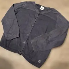 プチバトー　110cm ネイビーカーディガン