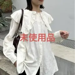 襟フリルブラウス　mystic