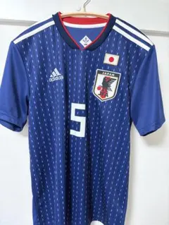 日本代表 2018 ユニフォーム 長友佑都 5番　Lのサムネイル
