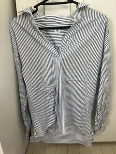 GAP ストライプ 長袖シャツ ホワイト×ブルー XSのサムネイル