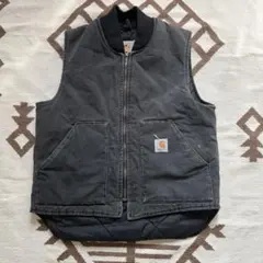 Carhartt ブラックベストUSA製 極上フェードL - メルカリ