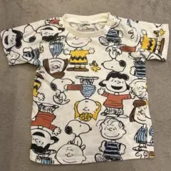 PEANUTS 総柄 Tシャツ 90サイズのサムネイル