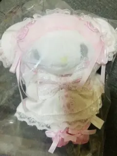 新品　ホワイトフリルデザインシリーズ マスコットホルダー マイメロ　マイメロディ