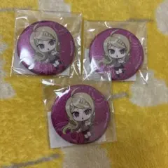 ダンガンロンパ　上倉エク オンラインくじ グリッター缶バッジ D 15 赤松