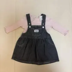 H&M デニムスカート　オーバーオール　サロペット　70