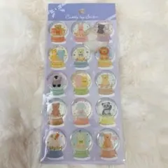 GAIA セリア ジュエルシール スノードーム ぷっくりシール ドロップシール