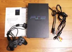【ジャンク品】PlayStation 2 本体 メモリー＆取説付き プレステ2