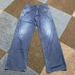 dubファクトリー中面チェックジーンズ❣️ビンテージ❣️