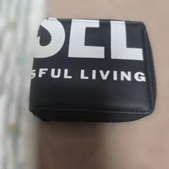 DIESEL 二つ折り財布 ブラック ロゴのサムネイル