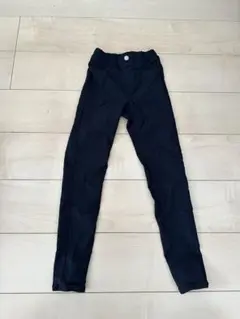 GU 黒 スリムフィットパンツ ゴムウエスト　130