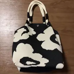 Marimekko Unikko ハンドバッグ ブラック ホワイトのサムネイル