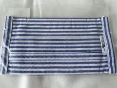 青と白ストライプ マスク