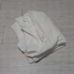 オーガニックコットン洗いざらし敷ふとんシーツ シングル ゴム付き 生成