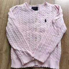 Polo Ralph Lauren ピンクカーディガン　3/3T
