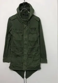 ABAHOUSE 古着 フード付 ミリタリー フィッシュテール モッズコートのサムネイル