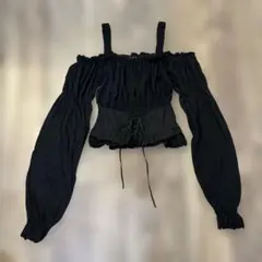 BPN BLACK PEACE NOW アシンメトリーフリル チュニック - メルカリ