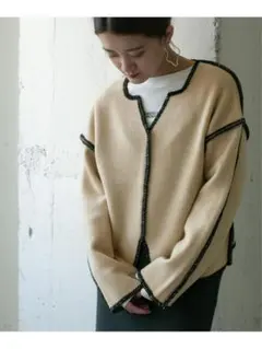 KBF ケービーエフ カラーハンドステッチ2WAYニット