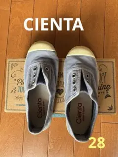Cienta キッズ デッキシューズ 青　28