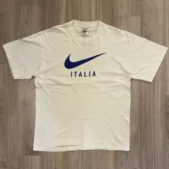 【90s/ユーロ規格】NIKE サッカー Tシャツ ハンガリー製 イタリアカラー