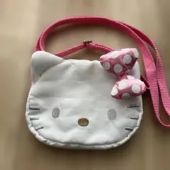 ハローキティ ポーチ 水玉リボン付き　サンリオ