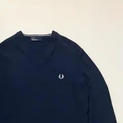 Fred Perry フレッドペリー ニット ネイビー 長袖のサムネイル