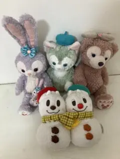 ステラルー/ジェラトーニ/シェリーメイ/チップ＆デール スノーマン　5体セット