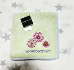 nicolai bergmann ハンカチ ミニタオル 新品未使用 グリーン