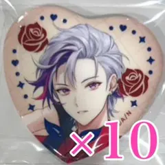 不破湊 にじさんじ Rose Valentine ︎ハート型缶バッジ　ノーマル