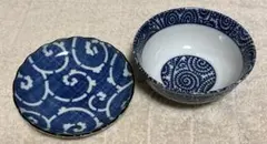 和風 茶碗 小皿セット
