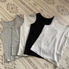 ユニクロ　110センチエアリズム2枚&コットンメッシュタンクトップ3枚