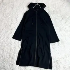 CIVARIZE フーディーコート 44 ブラック ロングパーカー ジップアップ