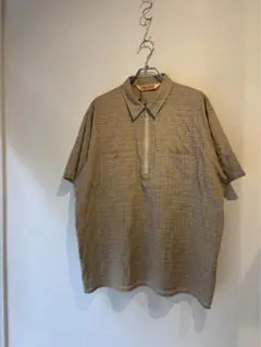 relaxfit zipシャツ プルオーバーシャツ