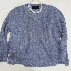 リネン混✨アンタイトル◇ミックスカラーニット セーター トップス ざっくり編 2