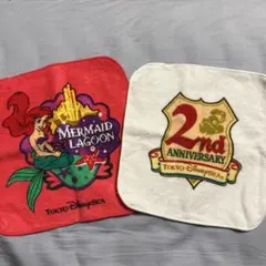 ディズニーシー 2周年 ハンドタオル 2枚セット