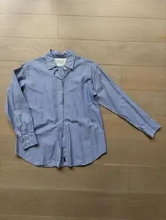 Spick and Span ストライプシャツ 長袖 ブルー　コットン100%のサムネイル