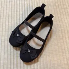 ブラックリボン付きフォーマルシューズ 21.0cm