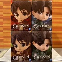 即購入可！ 進撃の巨人 Qposket フィギュア エレン リヴァイ ４種セット