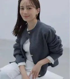 2025年最新】anuans ツイードノーカラージャケットの人気アイテム