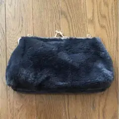 もこもこがま口ファーバッグ