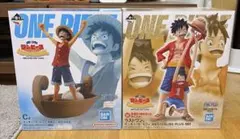 一番くじ ワンピース ラストワン、C賞、ルフィ フィギュア2点セット　新品未開封