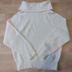 LOUNIE ルーニィ アルパカ混 アイボリー タートルネック セーター ニット