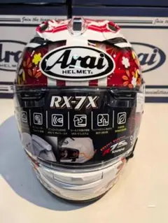 アライ RX7X レッド雪柄 レーシングヘルメット L アライ RX7X レッド雪柄 レーシングヘルメット L - メルカリ
