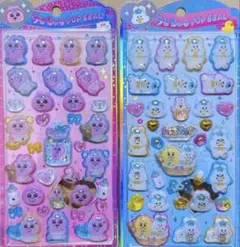 【正規品】うるちゅるPOPシール　おぱんちゅうさぎ　んぽちゃむ　2枚セット