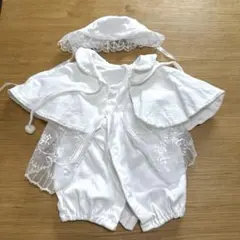 ホワイト セレモニードレス 帽子付き