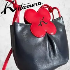 【希少品】Kitamura 花モチーフ ショルダーバッグ