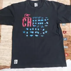 CHUMS チャムス　ブラック Tシャツ Lサイズ