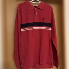 U.S. POLO ASSN. 赤 長袖ポロシャツ