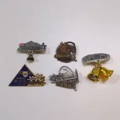 山バッチ 5個セット