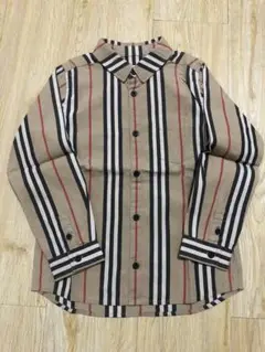 期間限定出品 BURBERRY ストライプ柄 長袖シャツ 116cm