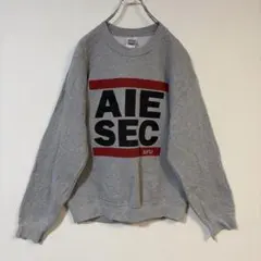 GILDAN AIESEC SFU カレッジ スウェット グレー M 海外古着